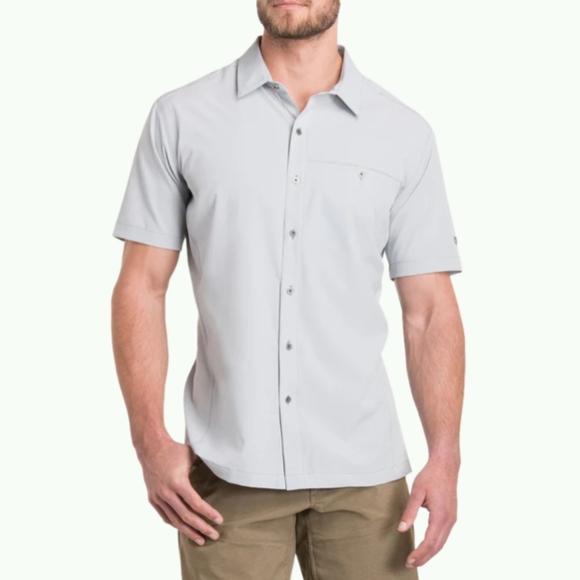 Kuhl Renegade Shirt Tufflex Fabric Size Medium in "Ash" Gray - Picture 1 of 11